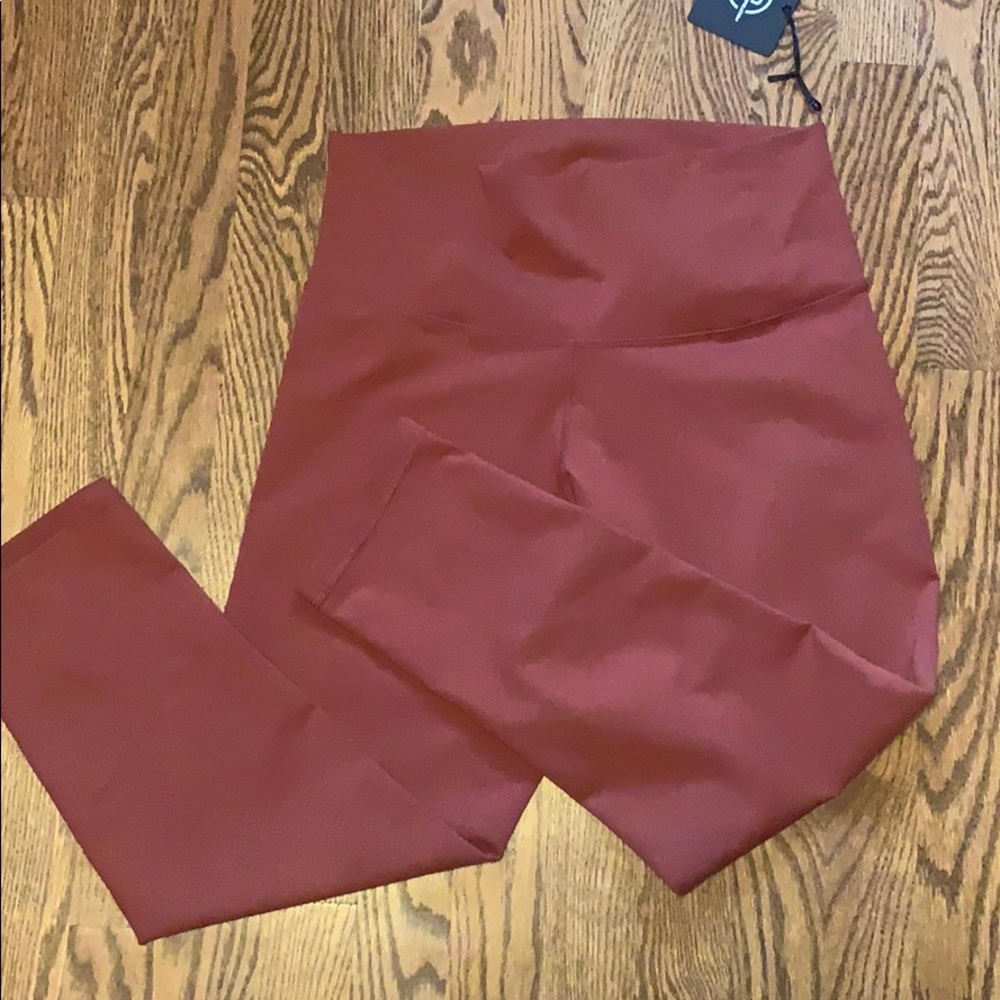 Amazing legging! DYI cropped burnt orange size L